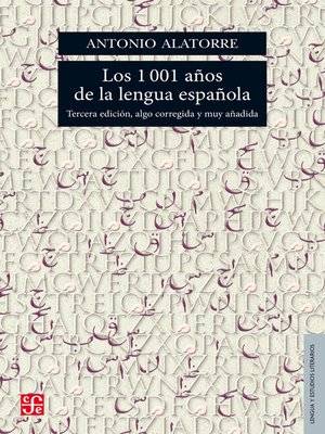 cover image of Los 1001 años de la lengua española